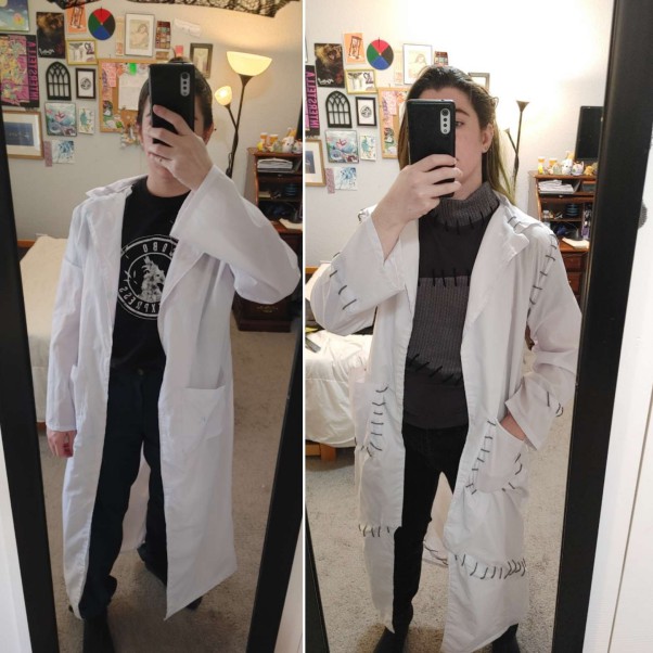 progress pic - lab coat